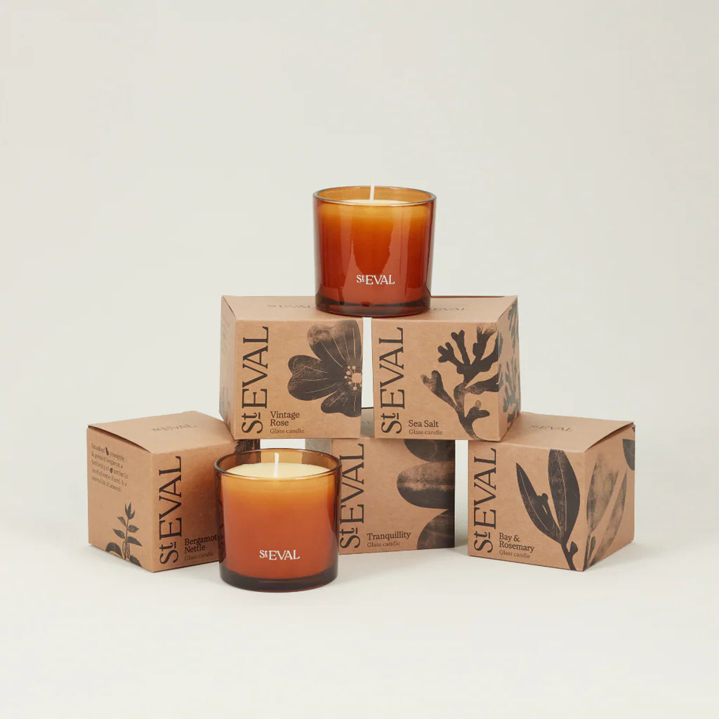 TRANQUILLITY - AMBER GLASS CANDLE