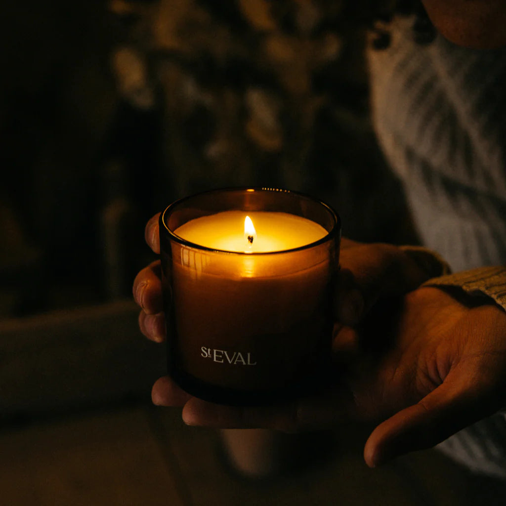 TRANQUILLITY - AMBER GLASS CANDLE