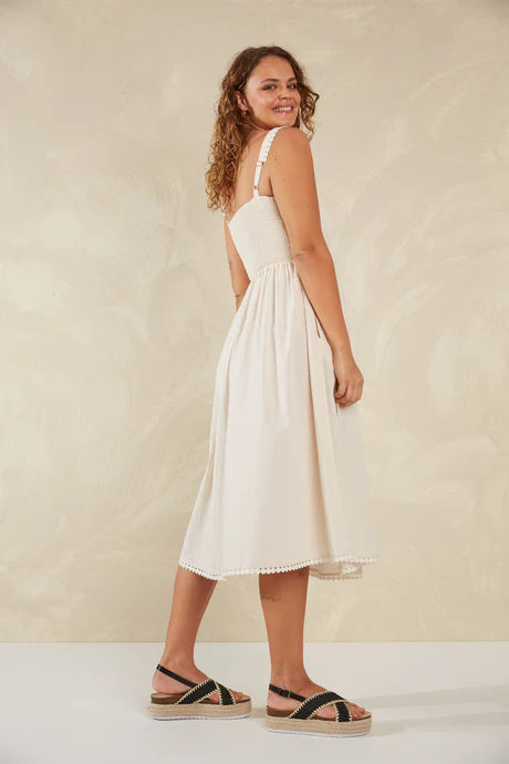 Adelfia Shirred Dress