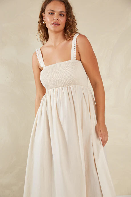 Adelfia Shirred Dress
