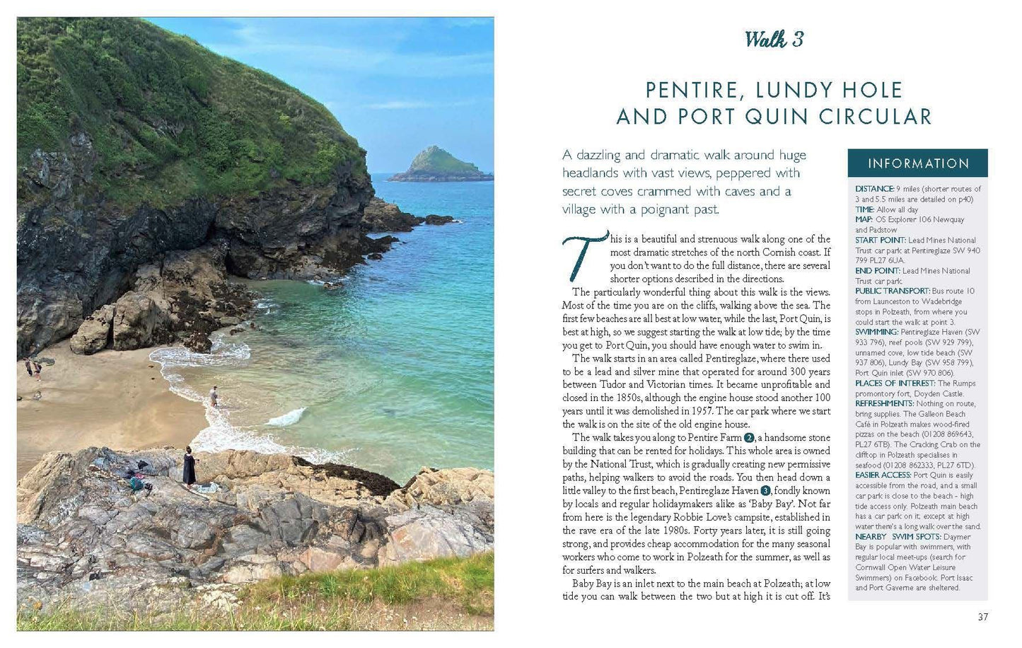 WILD SWIMMING WALKS CORNWALL