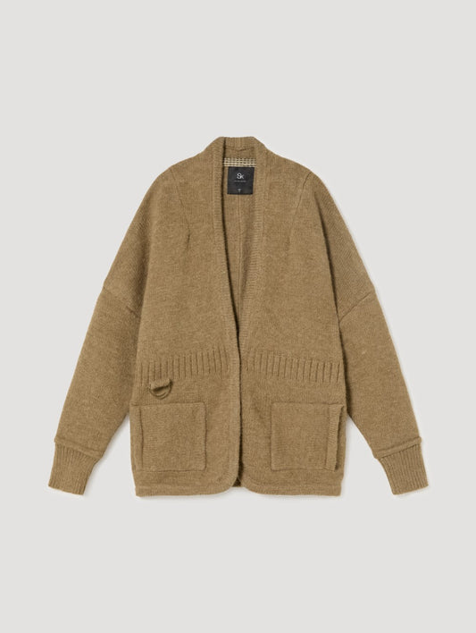 KNITTED BOMBER CARDIGAN