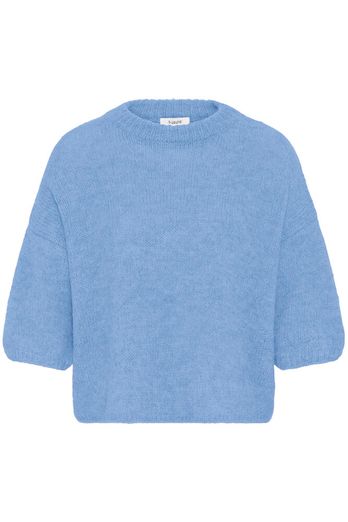 The Otia Jumper is a relaxed fit jumper that offers cool easy comfort with an edge of sophistication. It offers small details with the textured crew neck that matches the detail on the cropped sleeves. Whether you throw it on with a pair of jeans or dress it up with a shirt and trousers, this jumper offers endless possibilities.
The Beach House Boutique, Rock, Cornwall.