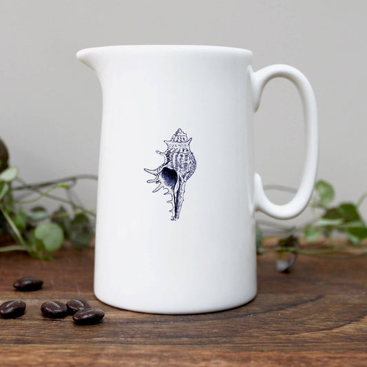 Conch Shell Fine Bone China Half Pint Jug in Gift Box