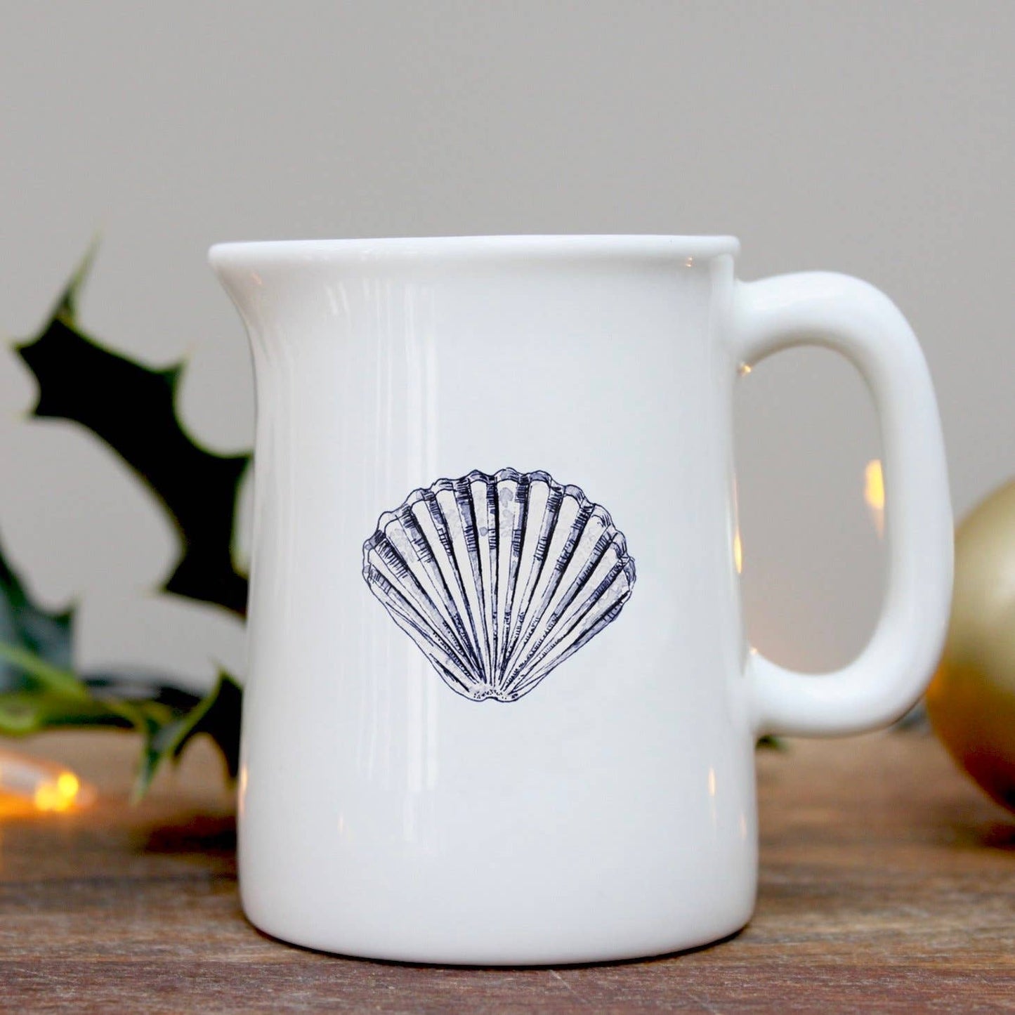 Scallop Shell Fine Bone China Mini Jug in a Gift Box