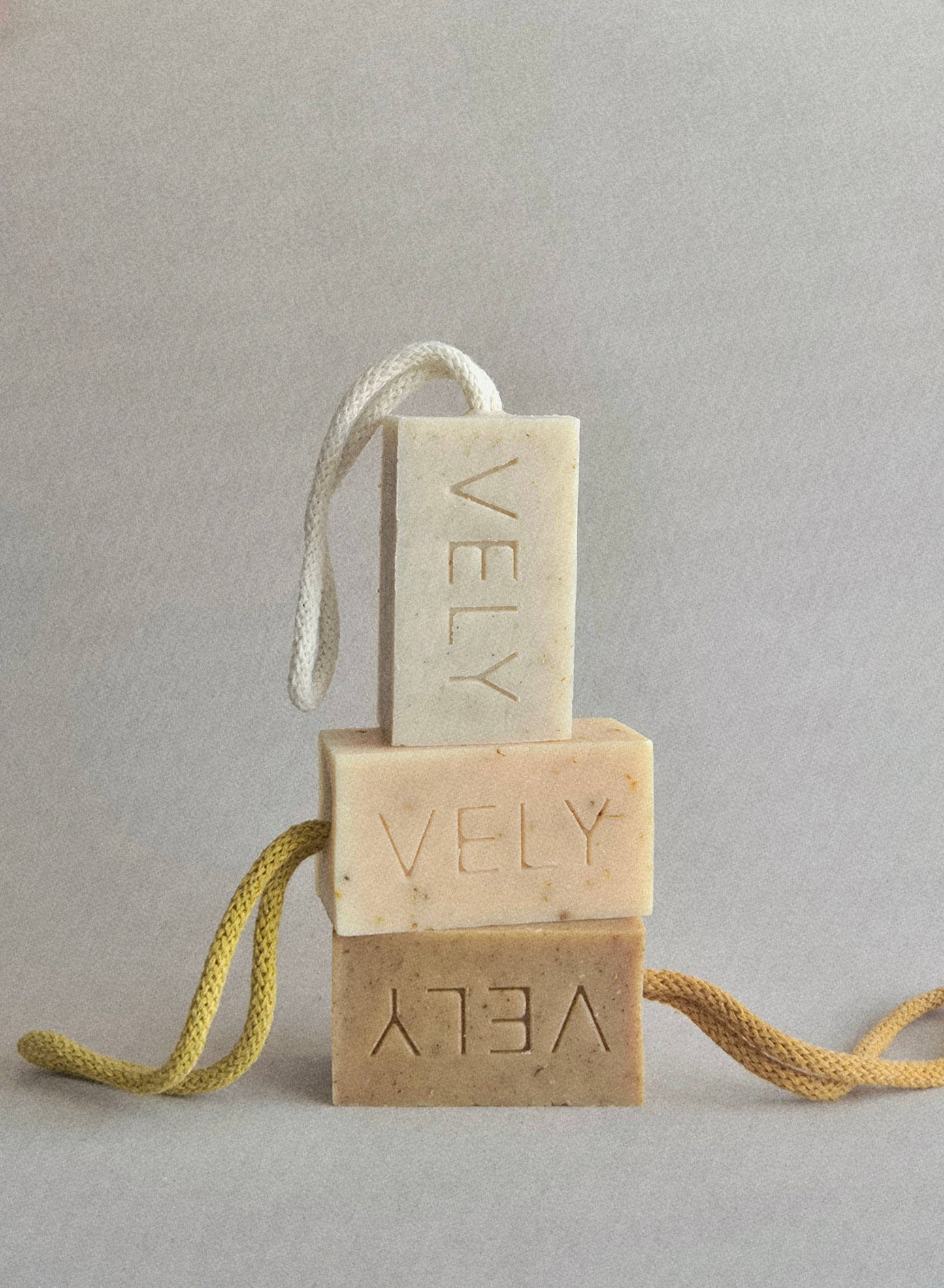Natural Handmade Soap On A Rope "Orange Kiss"
