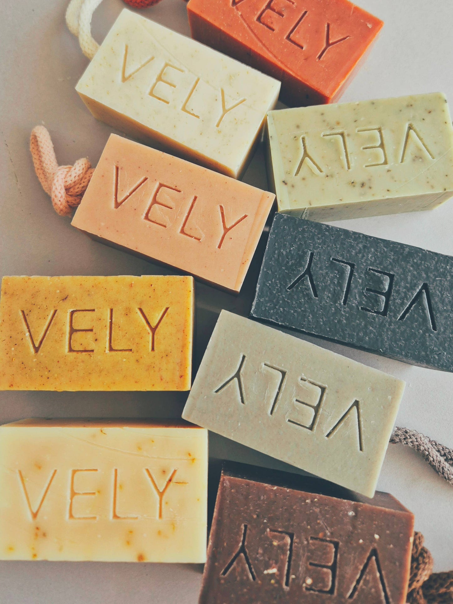 Natural Handmade Soap On A Rope "Sea Meditation" 