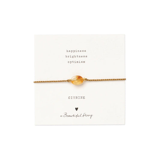 Gemstone Citrine Gold Colored Bracelet