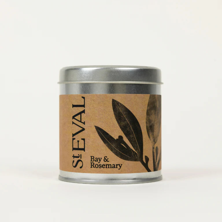 BAY AND ROSEMARY - SCENTED TIN CANDLE