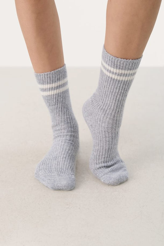 Composition : 95% Wool (certified), 5% Cashmere
Colour: Grey
Socks
The Beach House Boutique, Rock, Cornwall. 