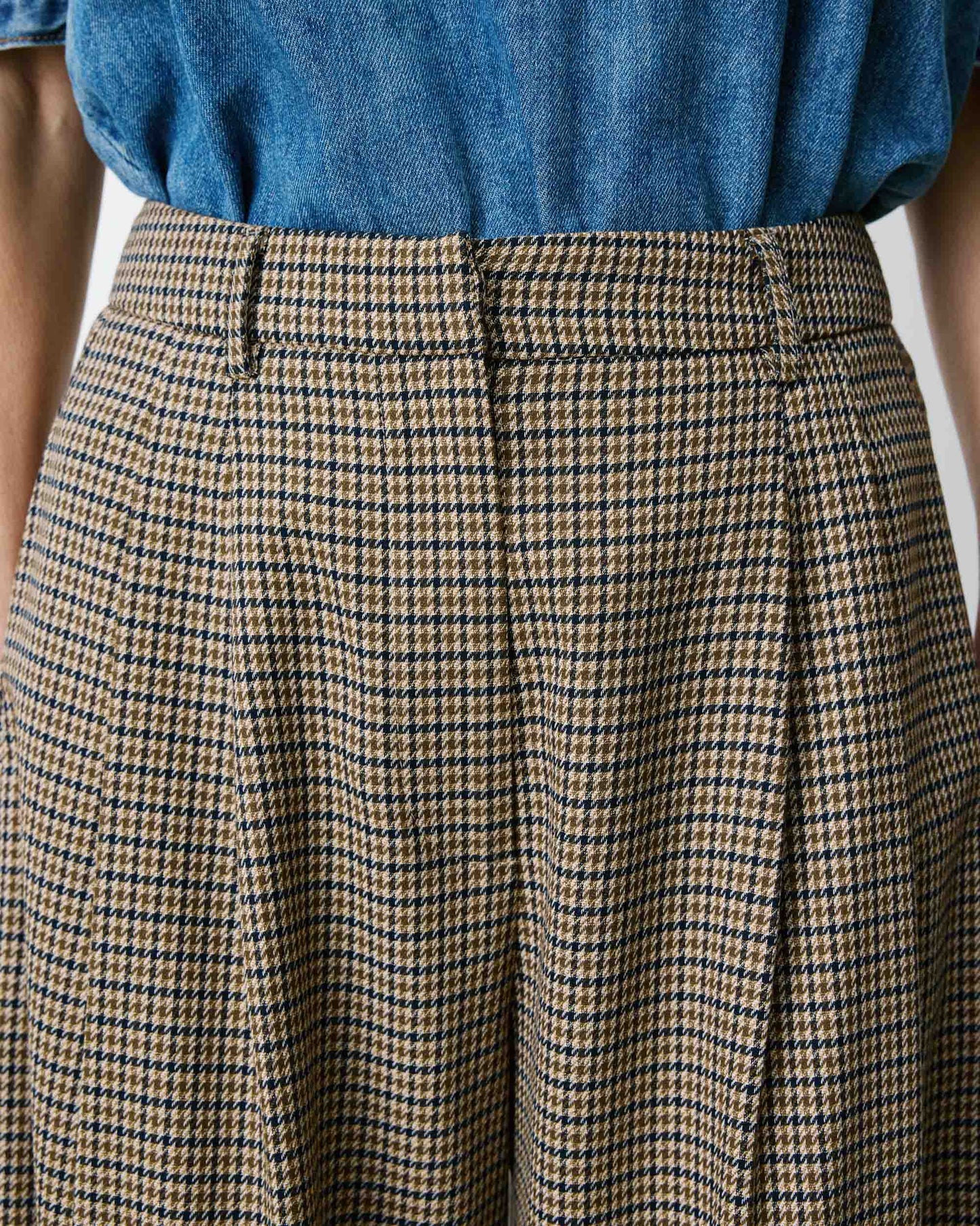 AYEN HOUNDSTOOTH TROUSERS