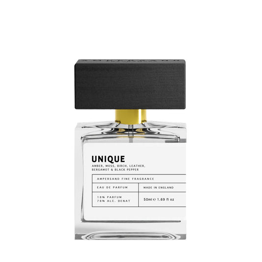THE NOTES: BERGAMOT, BLACK PEPPER, LEATHER, BIRCH
Perfume. Unisex. Glass Bottle. 
The Beach House Boutique, Rose, Cornwall. 