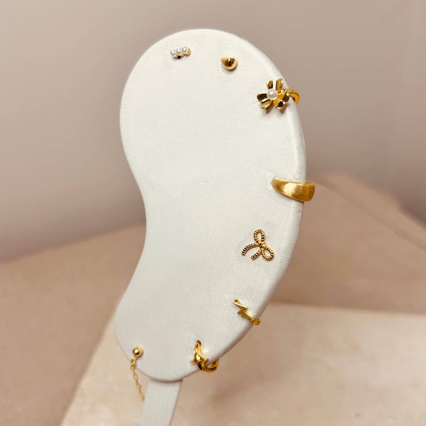 Starlight Huggie Hoops: Gold Pair