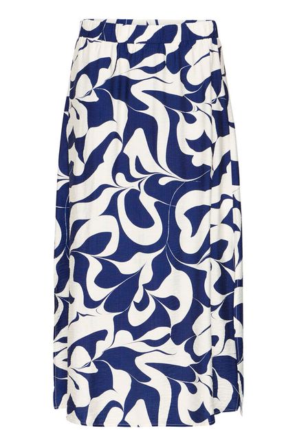 Ikaia Skirt. Midi length. Abstract design. Slits up either side. Elasticated Waist. 

Fit: Classic midi length
Composition :
83% Viscose,17% Polyamide

The Beach House Boutique, Rock, Cornwall. 

Colour:&nbsp; Medival Blue Swirl