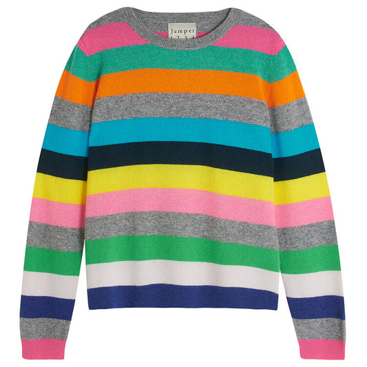 Multi Stripe Cashmere Jumper