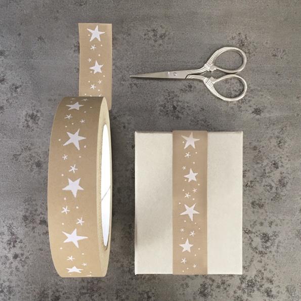 Wide Brown Star tape