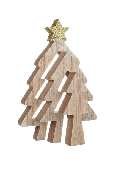 Triple Christmas Slotted Tree