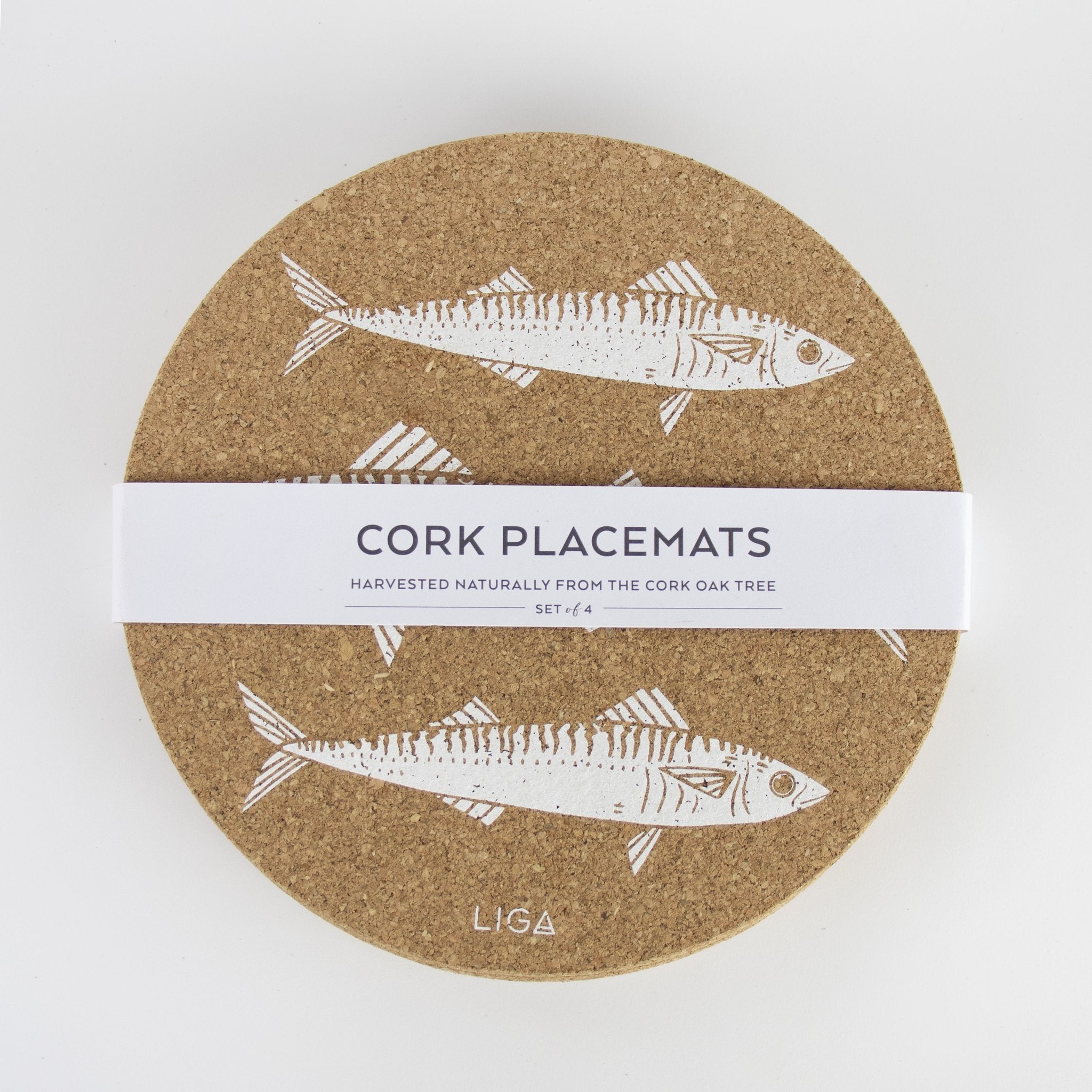 Set of 4 Cork Placemats