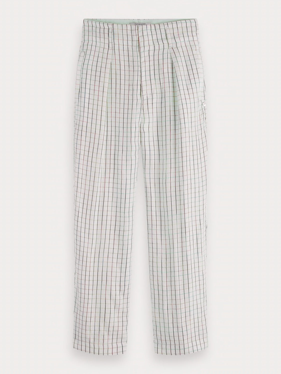 Space Dye Checked Trousers