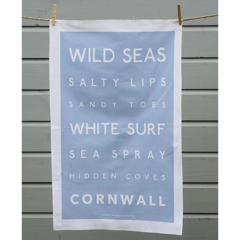 Wild Seas Tea Towel