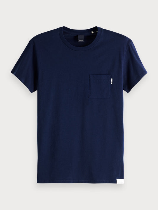 Scotch and Soda Blauw Pocket Tee