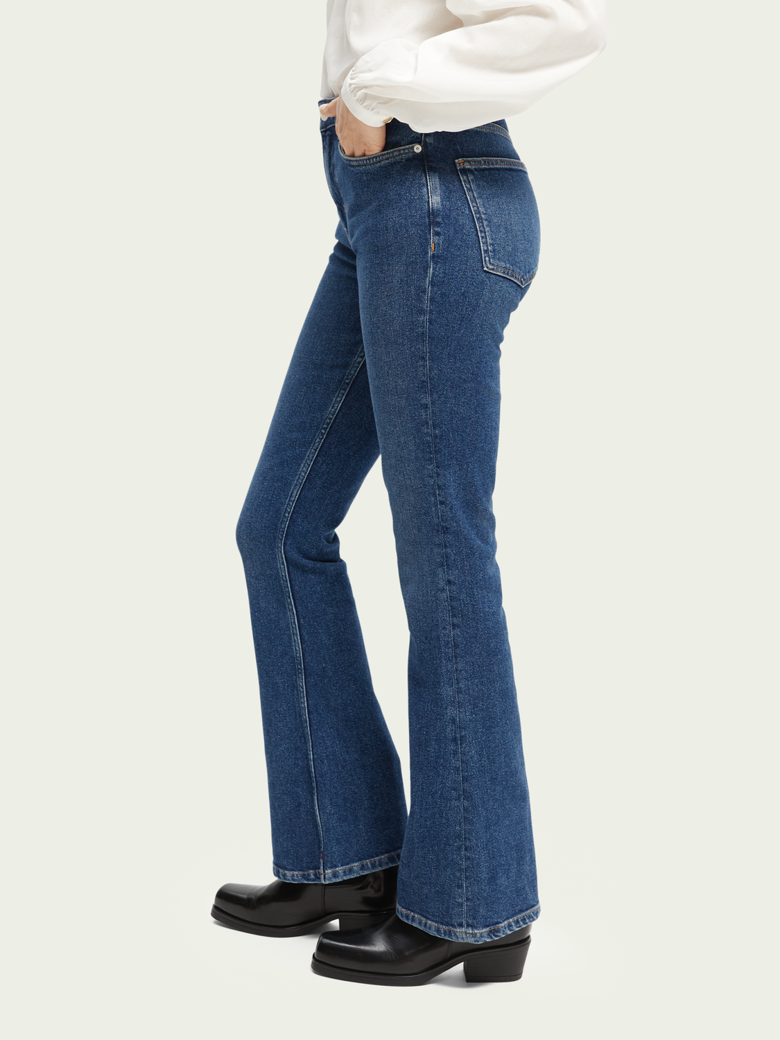 The Charm - high-rise flared jeans – The Beach House