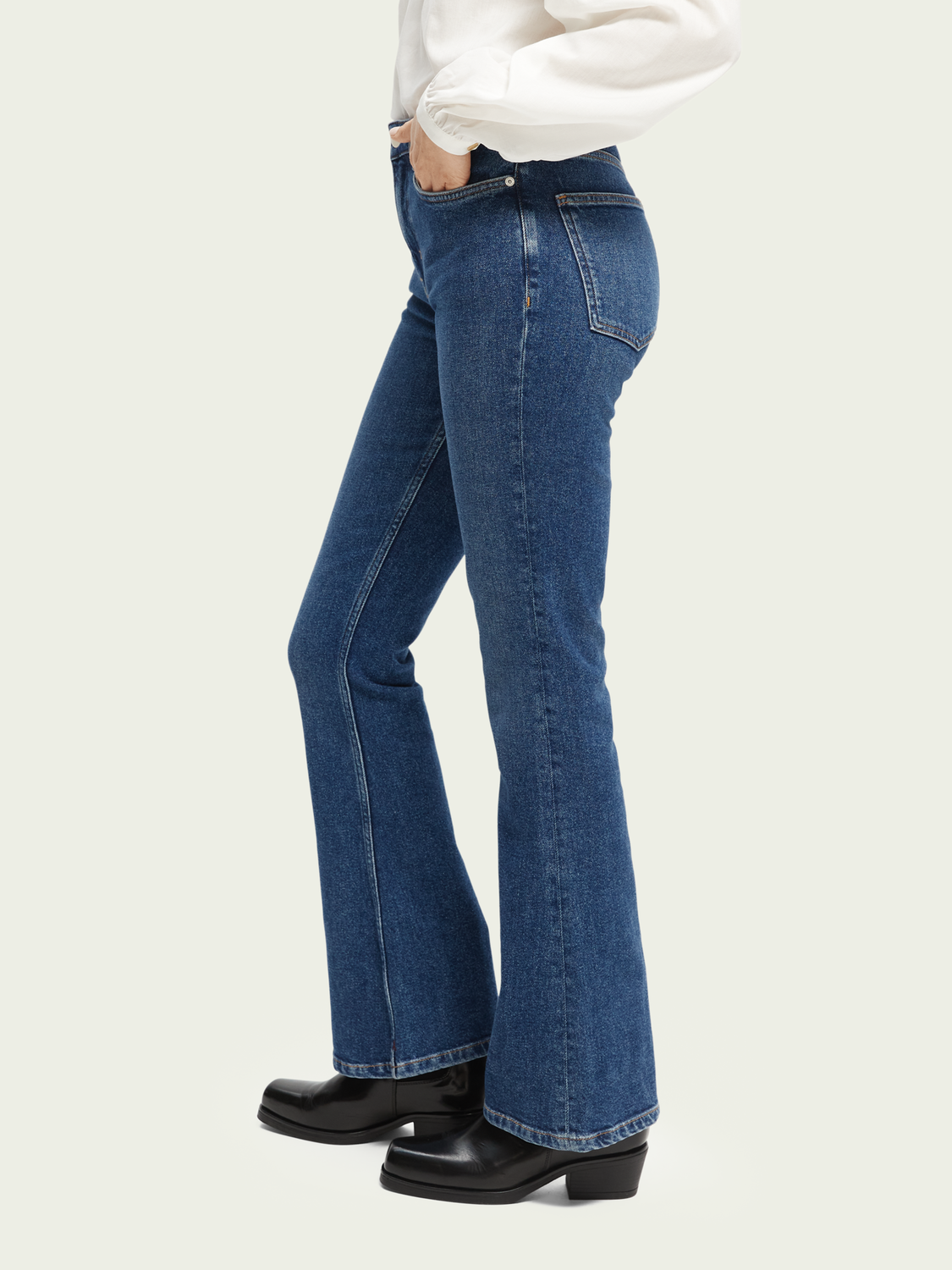 H&m mini top flare high jeans