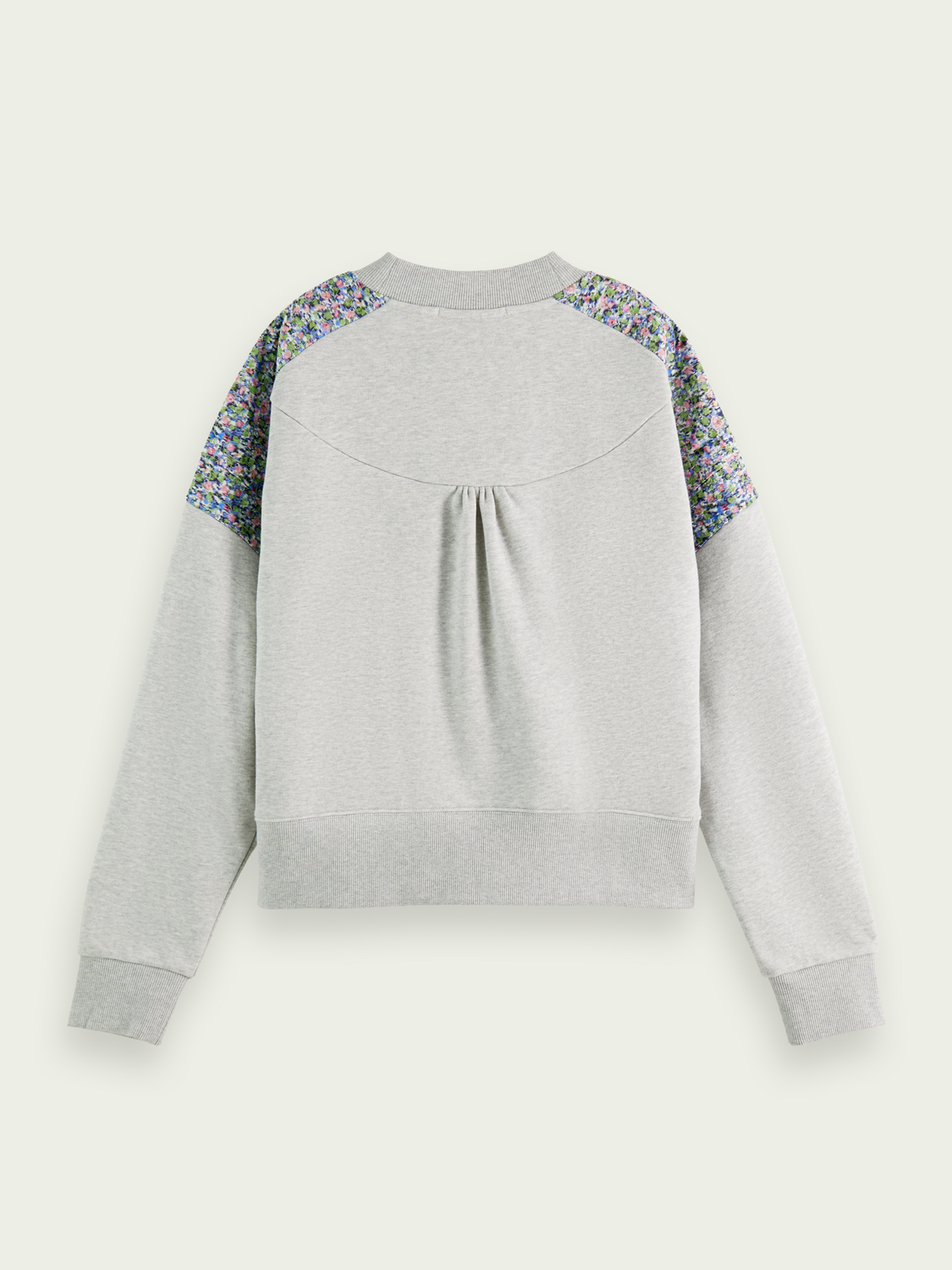 Floral Quilted Panel Sweatshirt